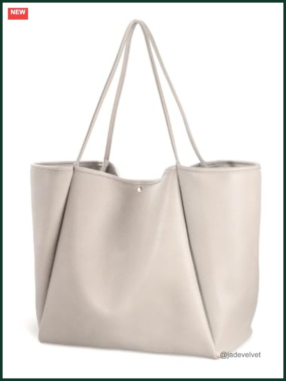 Oversize PU Leather Tote Bag Weekender Shopper Travel Handbag